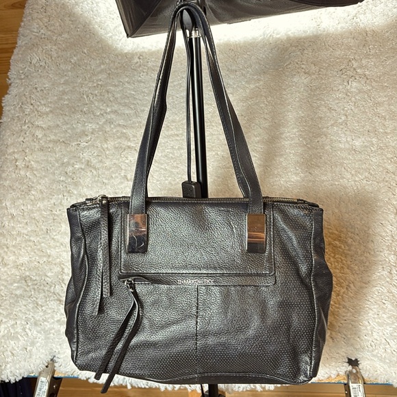 B. Makowsky Black Soft Leather Hobo Bag - Picture 1 of 9